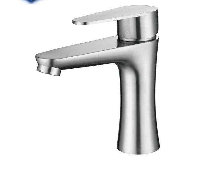Wholesale Ss Steel Wash Tap Bathroom Single Handle Face Basin Faucet