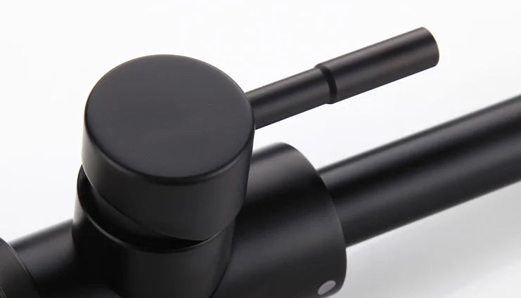 High Quality Durable Black 304 Stainless Steel Kitchen Sink Water Mixing Faucet