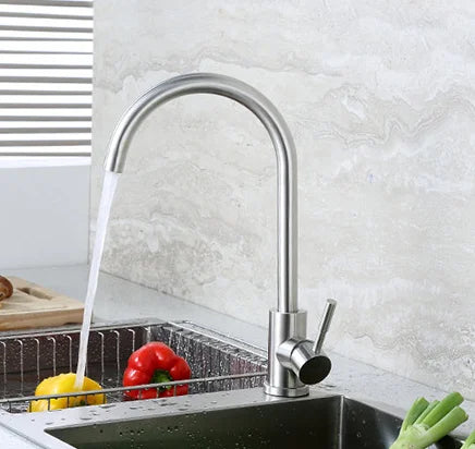 Western Style Watermark Long Spout Kitchen Sink Water Tap Heating Basin Faucet