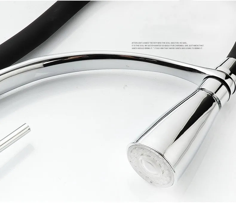 Factory Price Brass Pull Out Led Light Sink Faucet Modern Kitchen Faucet