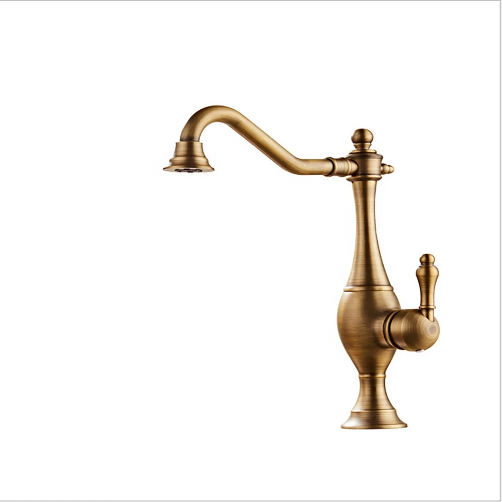 Factory Direct Supply Cheap Brass Antique Kitchen Swan Neck Taps Faucet
