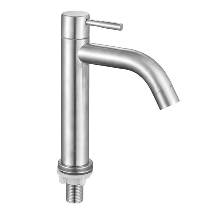 Hot Selling Stainless Steel 304 Single Handle Taps One Hole Hot and Cold Mixer Sink Faucet Bathroom Taps
