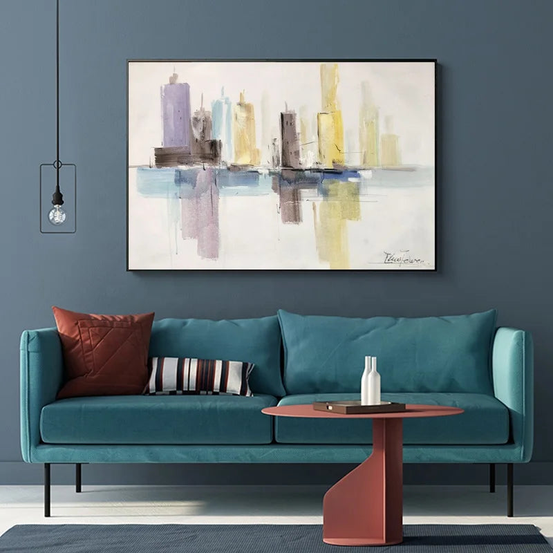 Landscape Wall Art Hand Painted Canvas Work Living Room Wall Decoration Oil  Painting Canvas Wall Art Painting