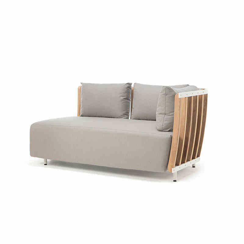 Outdoor sofa teak villa leisure combination rattan chair solid wood coffee table outdoor garden courtyard model furniture