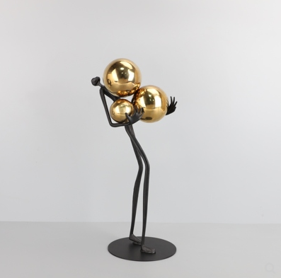 Modern simple cloud character resin ornament living room coffee table model house sales department entrance home decoration