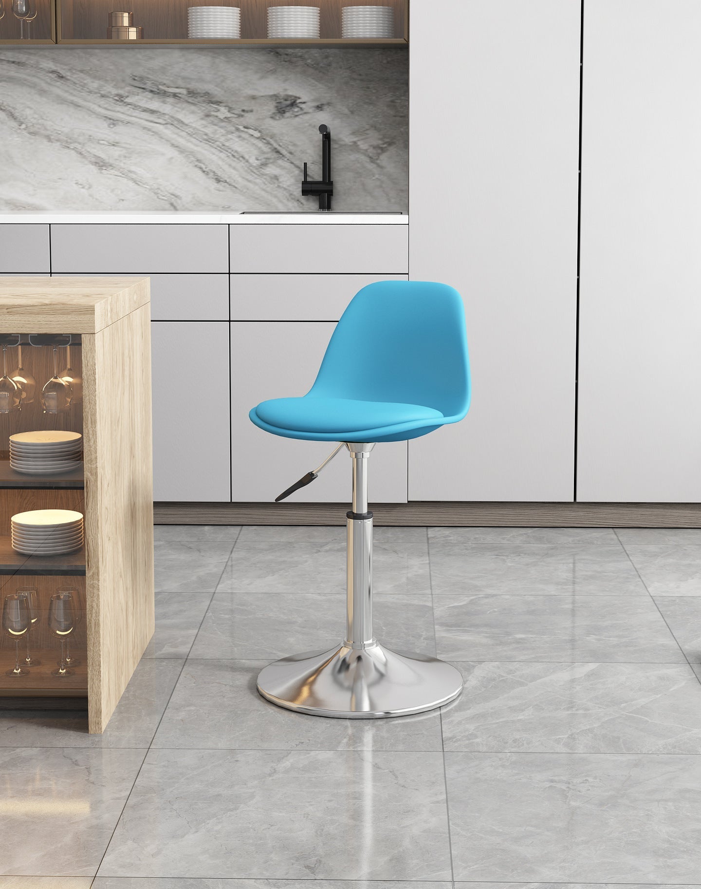 Simple household high stool bar chair bar chair can be lifted and lowered to choose rotating back chair casual chair high chair