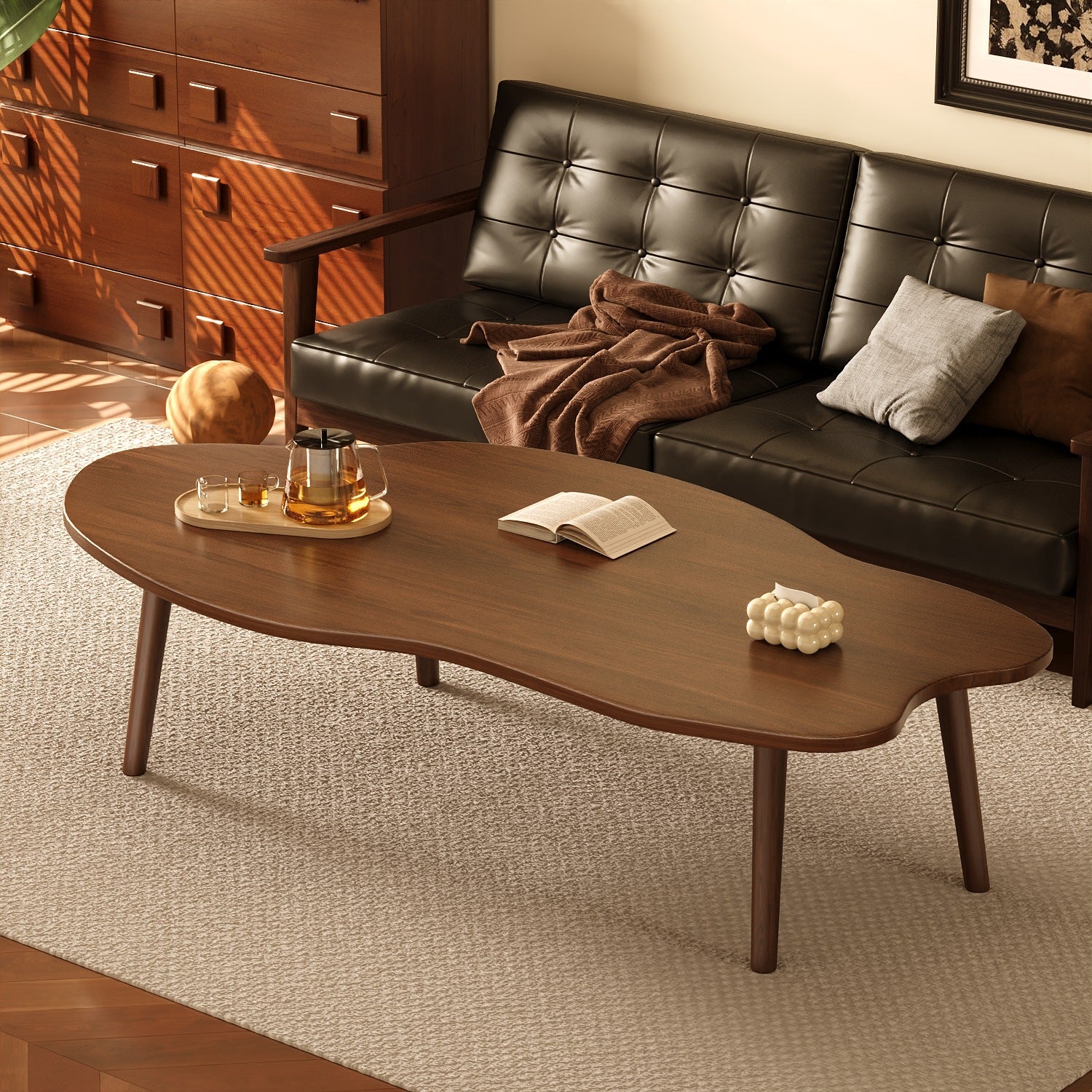 Coffee table small apartment new light luxury double-layer sofa tea table rental house small table modern living room household cloud table