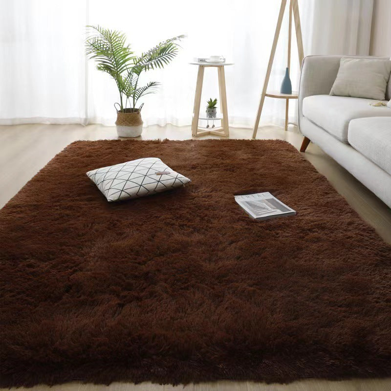 Simple carpet bedroom seat cushion photo winter ins wind plush blanket floor mat living room bay window bedside blanket