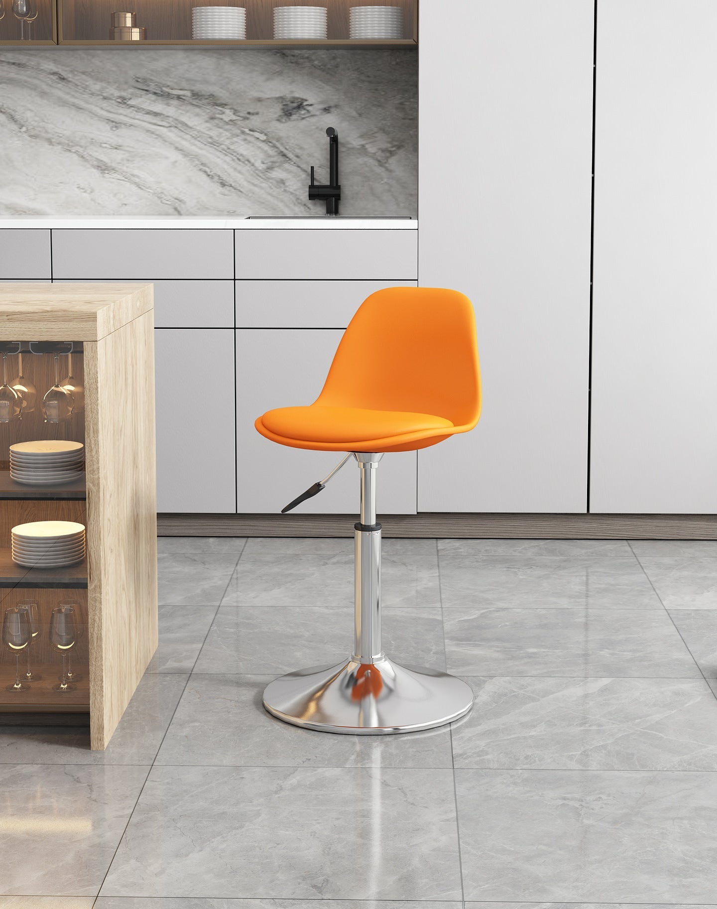 Simple household high stool bar chair bar chair can be lifted and lowered to choose rotating back chair casual chair high chair