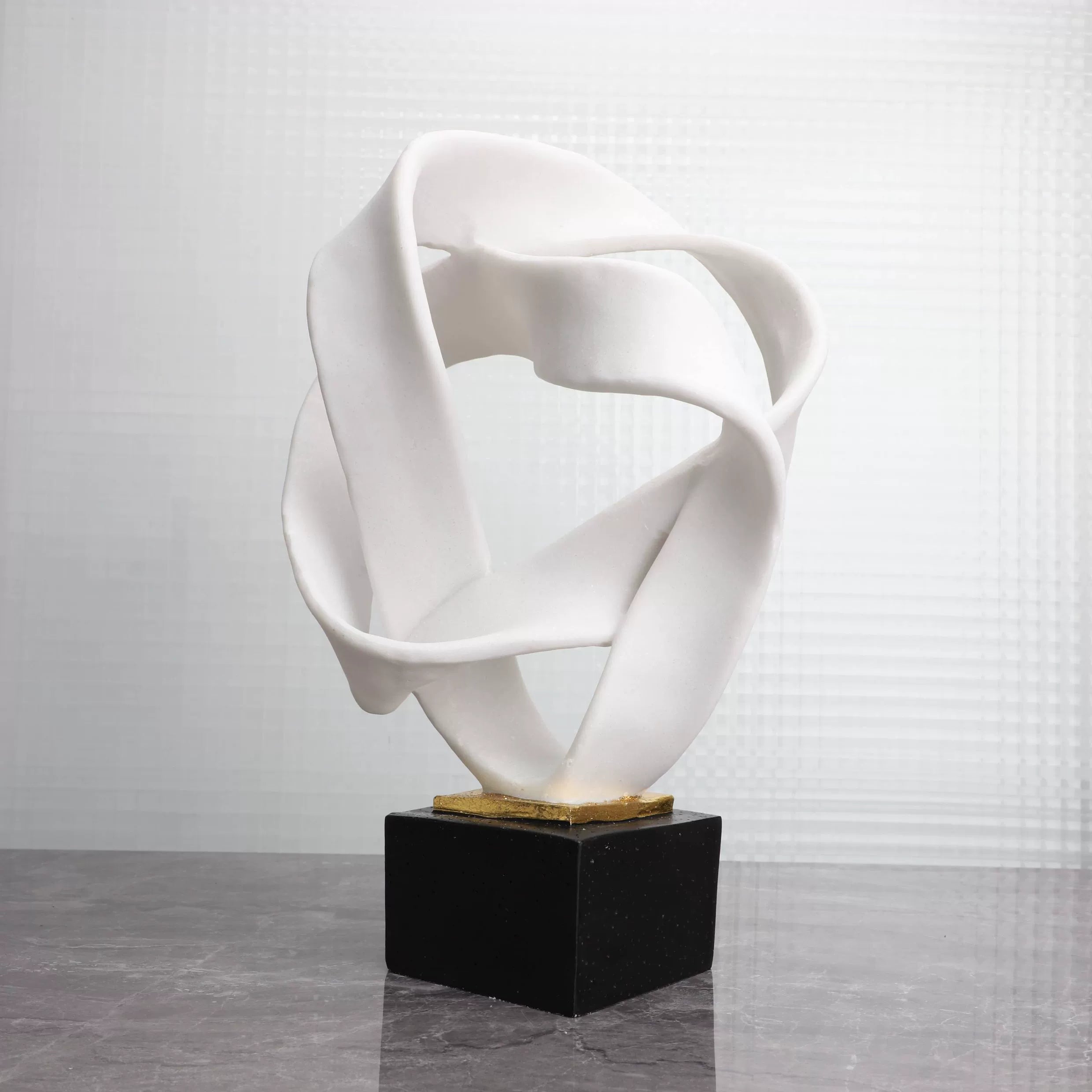 Modern simple abstract geometric sculpture ornament model room living room entrance TV cabinet soft decoration