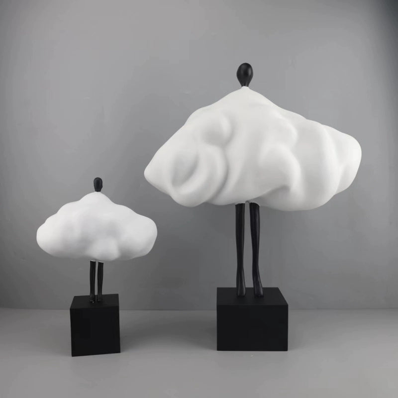 Modern simple cloud character resin ornament living room coffee table model house sales department entrance home decoration