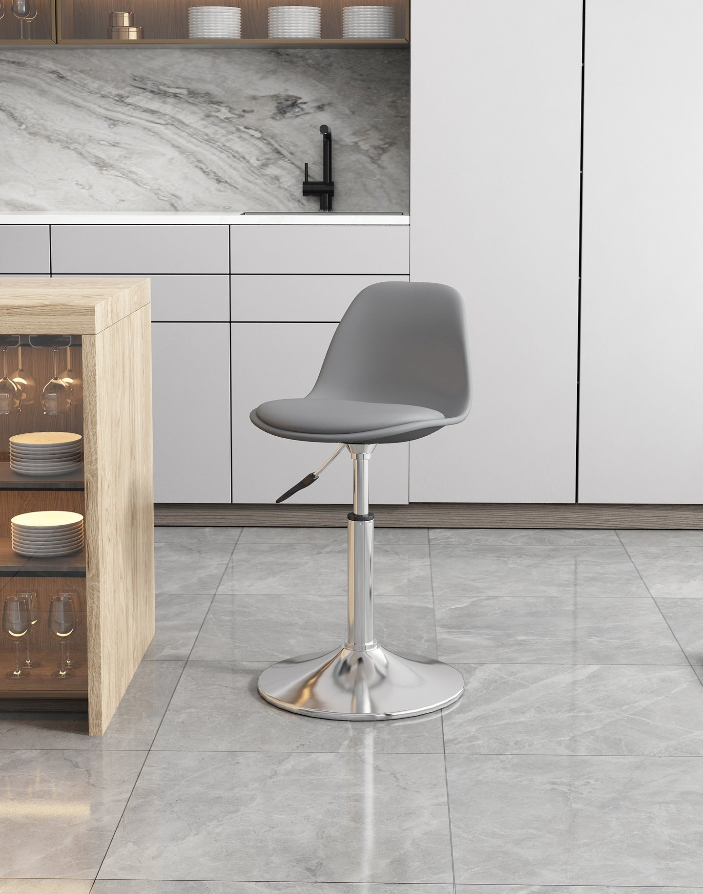 Simple household high stool bar chair bar chair can be lifted and lowered to choose rotating back chair casual chair high chair