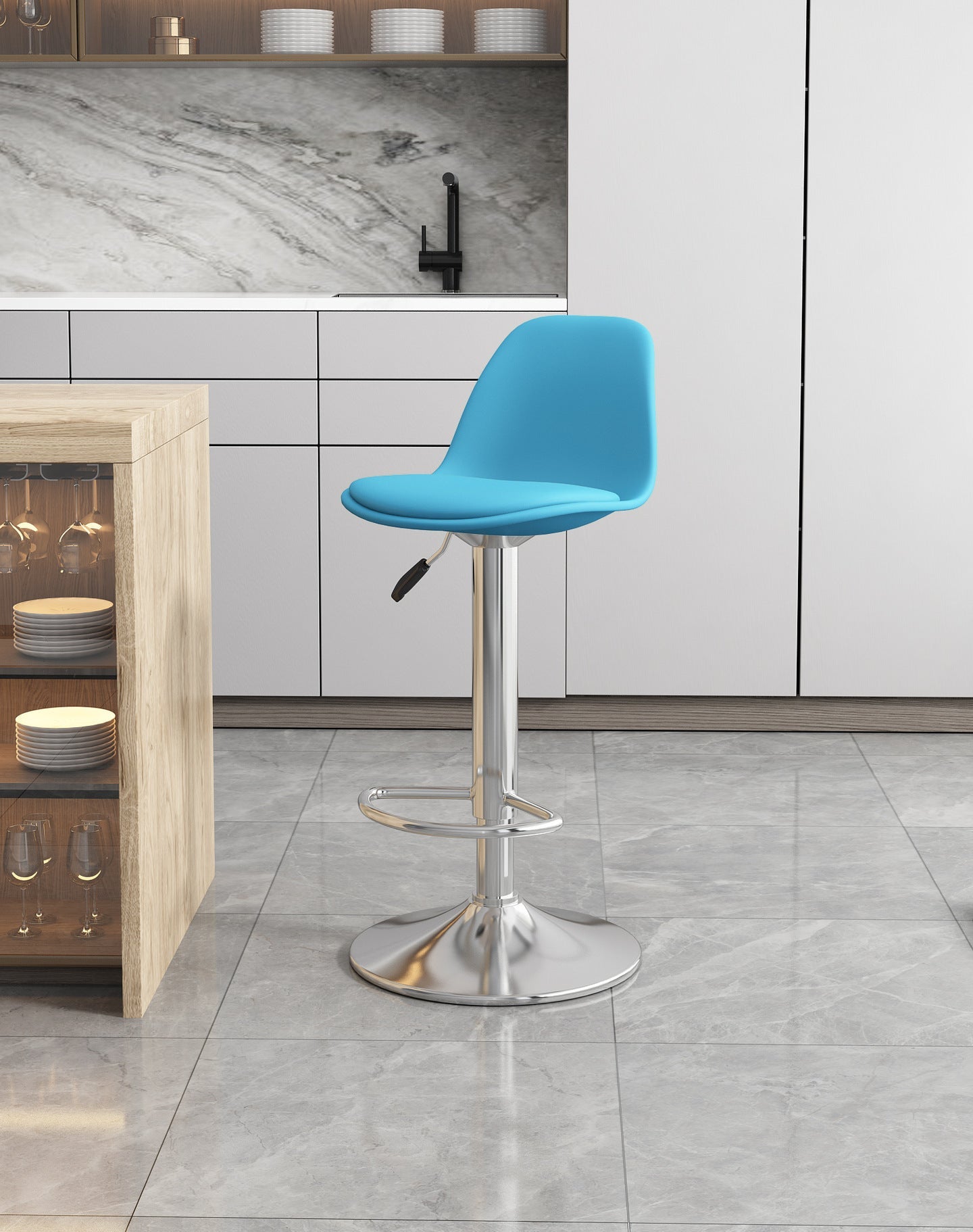 Simple household high stool bar chair bar chair can be lifted and lowered to choose rotating back chair casual chair high chair