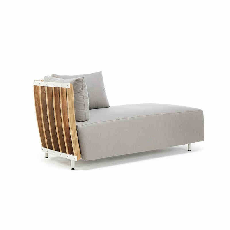Outdoor sofa teak villa leisure combination rattan chair solid wood coffee table outdoor garden courtyard model furniture