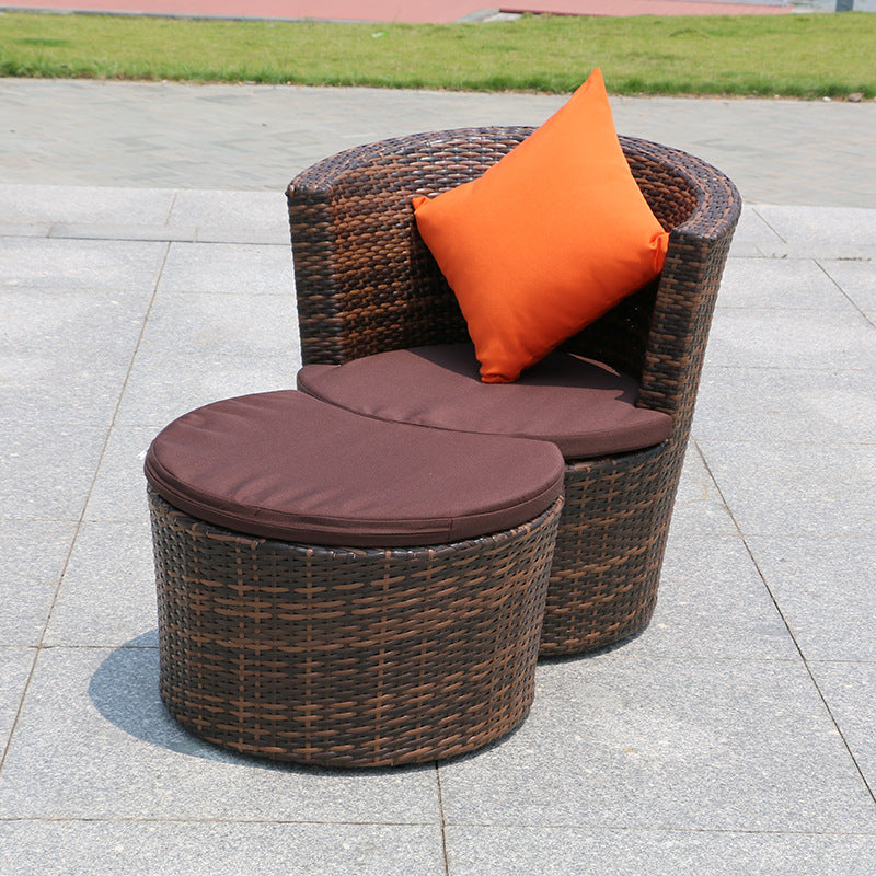Outdoor rattan sofa combination villa courtyard garden sun room B & B outdoor open-air balcony leisure rattan sofa