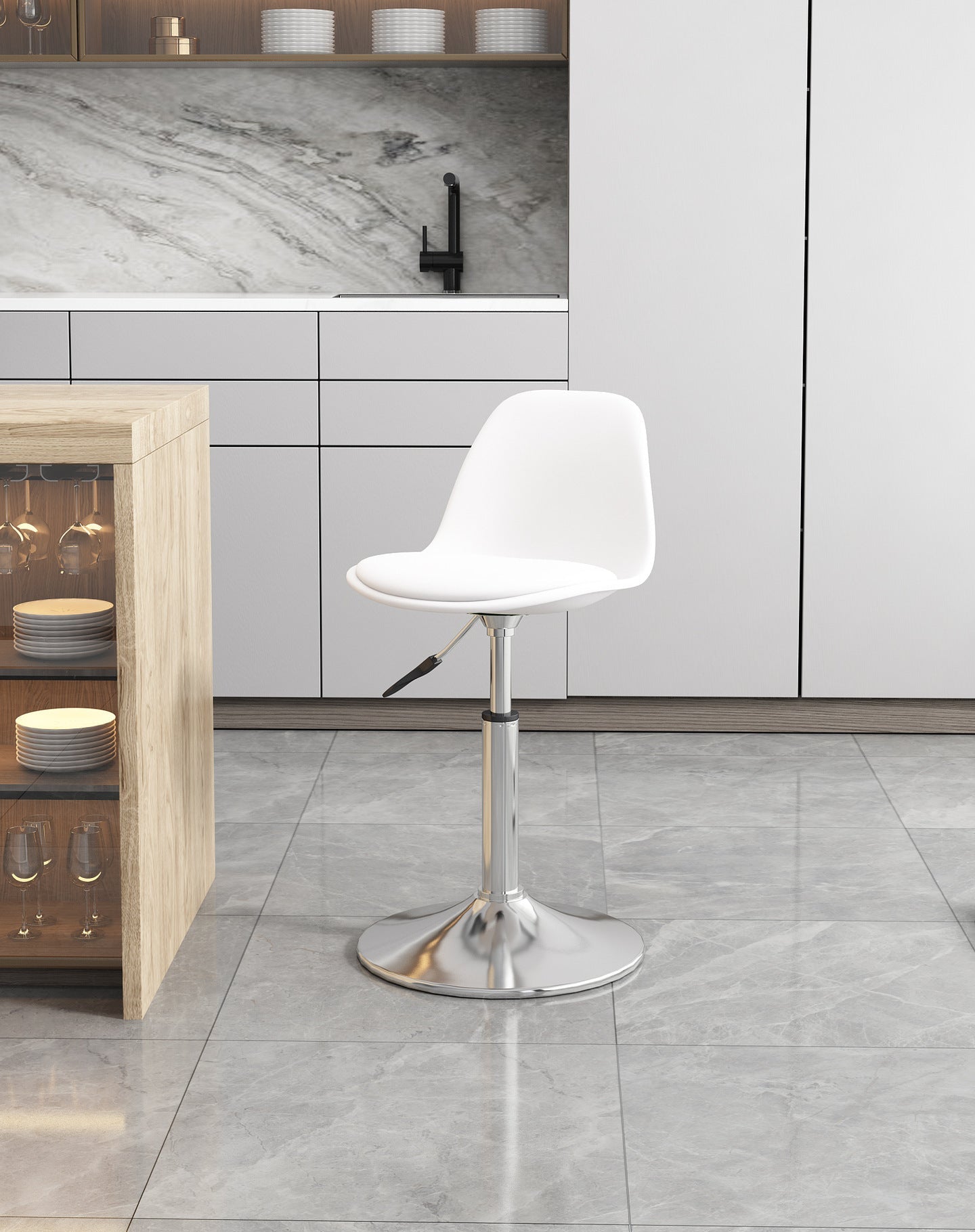 Simple household high stool bar chair bar chair can be lifted and lowered to choose rotating back chair casual chair high chair