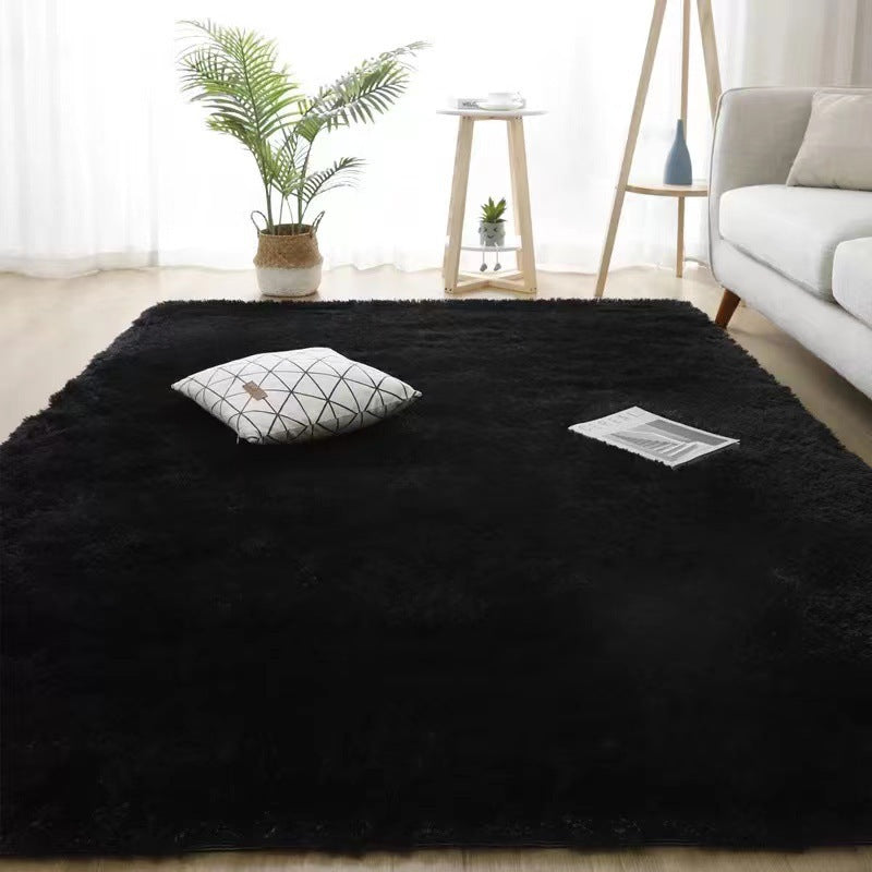 Simple carpet bedroom seat cushion photo winter ins wind plush blanket floor mat living room bay window bedside blanket