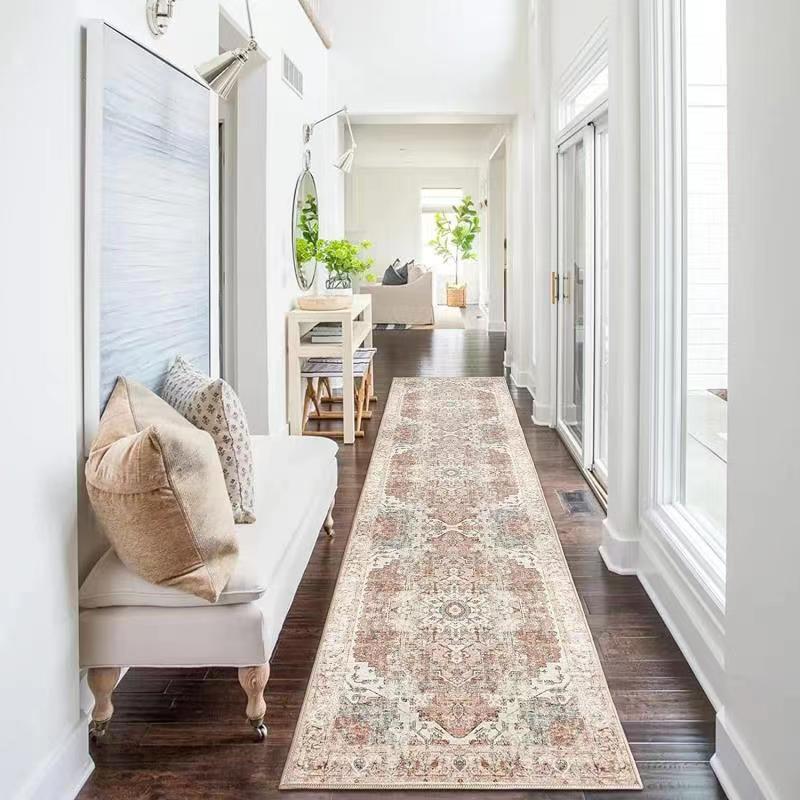 Cross-border Amazon retro living room carpet dirt-resistant and easy to take care of Nordic American sofa bedroom coffee table blanket foldable