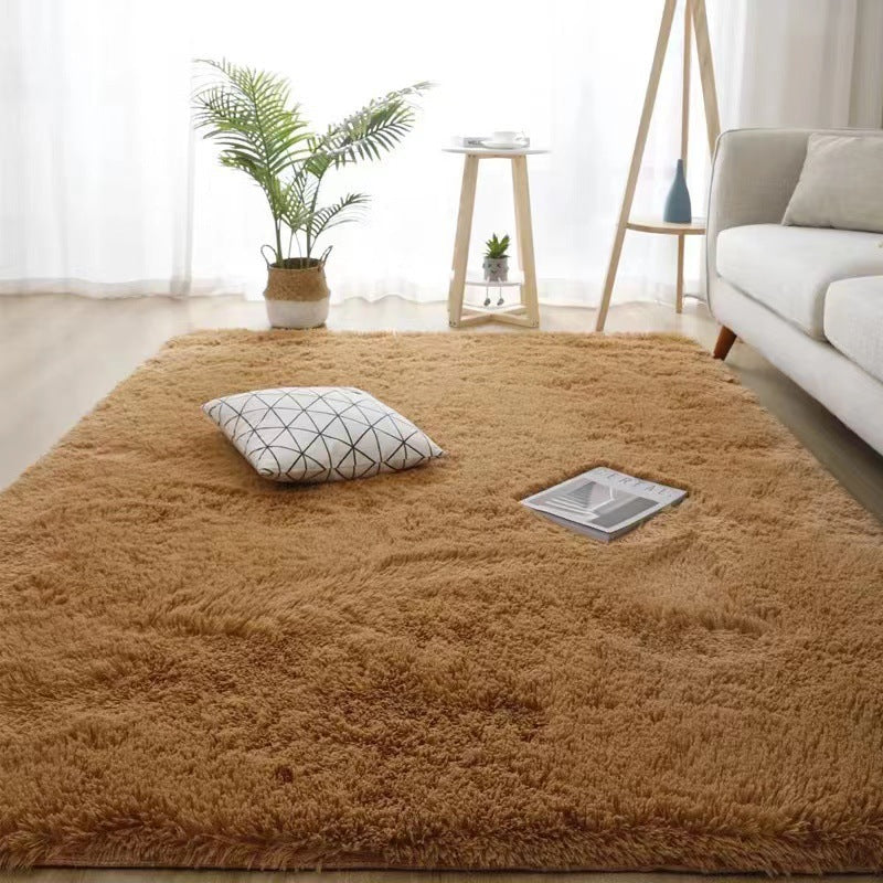 Simple carpet bedroom seat cushion photo winter ins wind plush blanket floor mat living room bay window bedside blanket