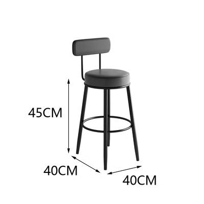 Simple backrest high chair Nordic midisland bar chair Modern bar chair Internet celebrity home bar stool Cafe high stool
