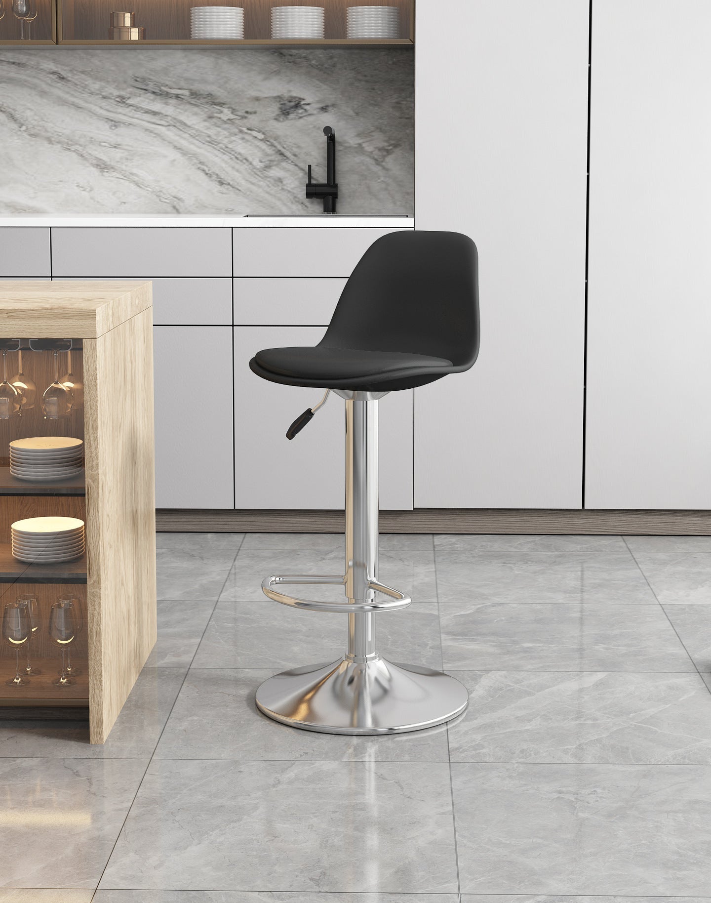 Simple household high stool bar chair bar chair can be lifted and lowered to choose rotating back chair casual chair high chair