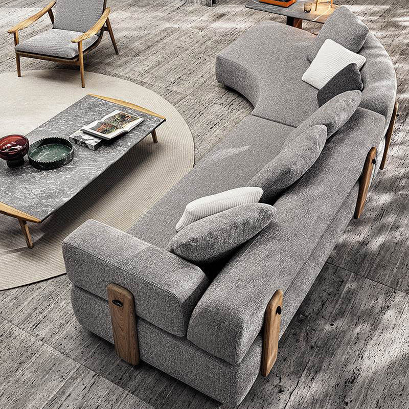 Outdoor courtyard teak sofa hotel outdoor designer garden Nordic homestay manor outdoor sofa combination