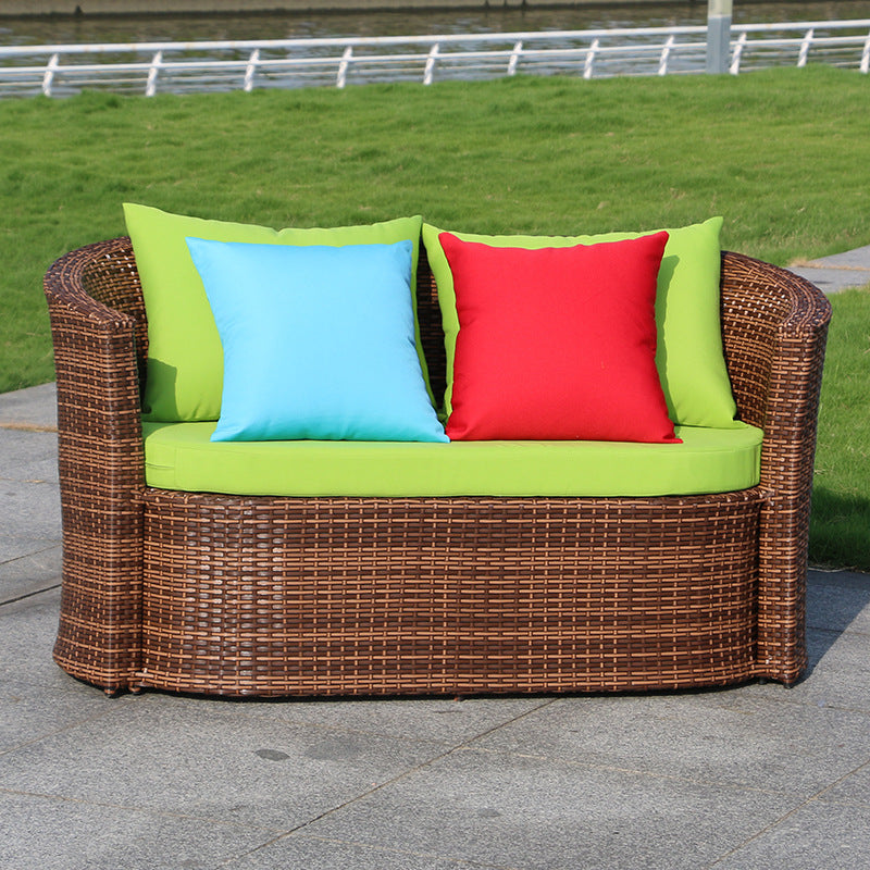 Outdoor rattan sofa combination villa courtyard garden sun room B & B outdoor open-air balcony leisure rattan sofa