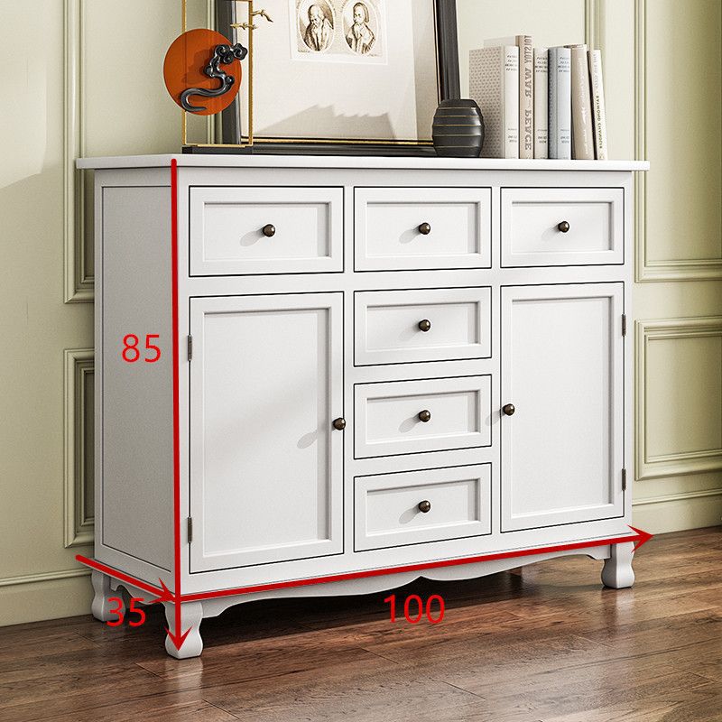 Solid wood dining side cabinet locker living room modern simple tea table against the wall side cabinet storage cabinet household