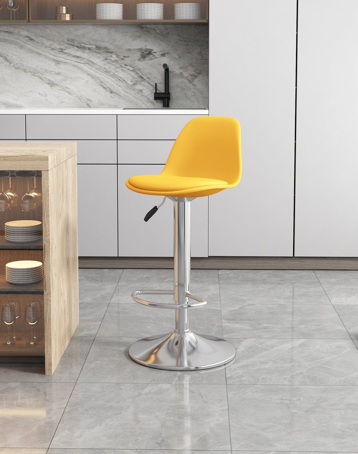Simple household high stool bar chair bar chair can be lifted and lowered to choose rotating back chair casual chair high chair