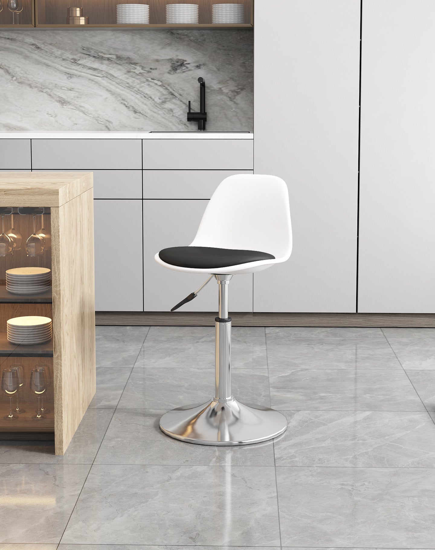 Simple household high stool bar chair bar chair can be lifted and lowered to choose rotating back chair casual chair high chair