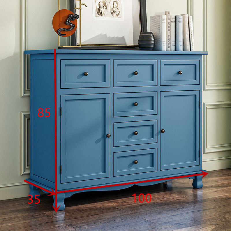 Solid wood dining side cabinet locker living room modern simple tea table against the wall side cabinet storage cabinet household