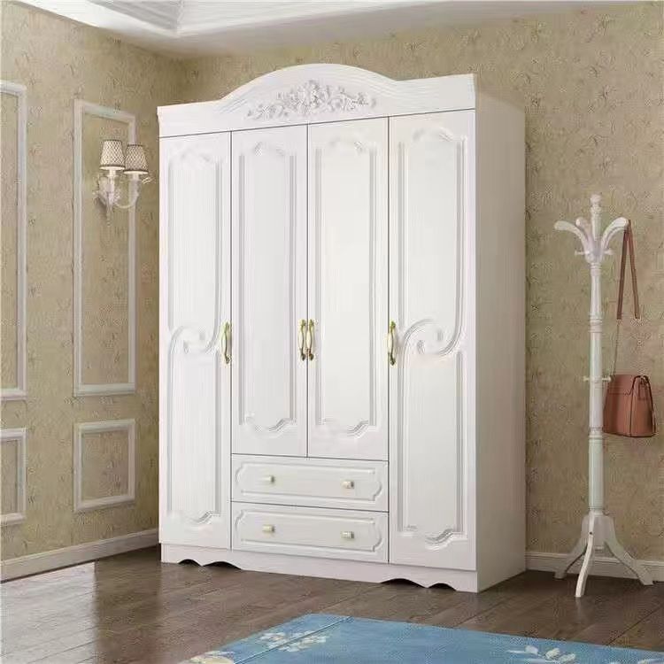 European wardrobe simple modern rental room plate wardrobe household bedroom furniture combination cabinet storage wardrobe