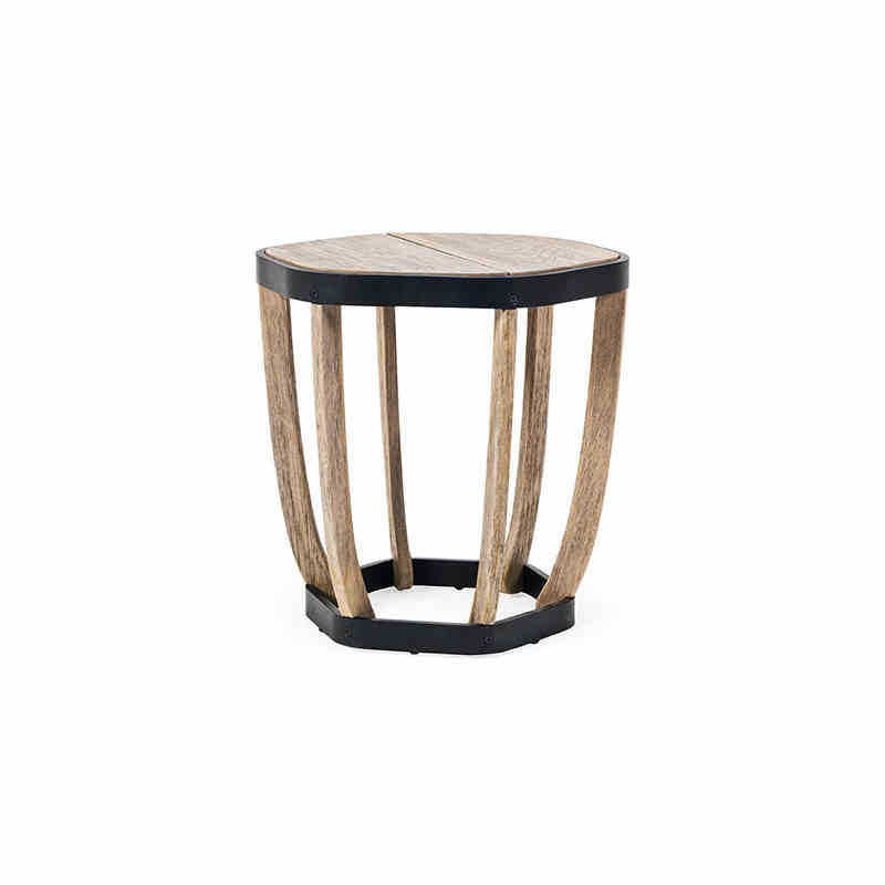 Outdoor sofa teak villa leisure combination rattan chair solid wood coffee table outdoor garden courtyard model furniture