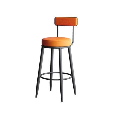 Simple backrest high chair Nordic midisland bar chair Modern bar chair Internet celebrity home bar stool Cafe high stool