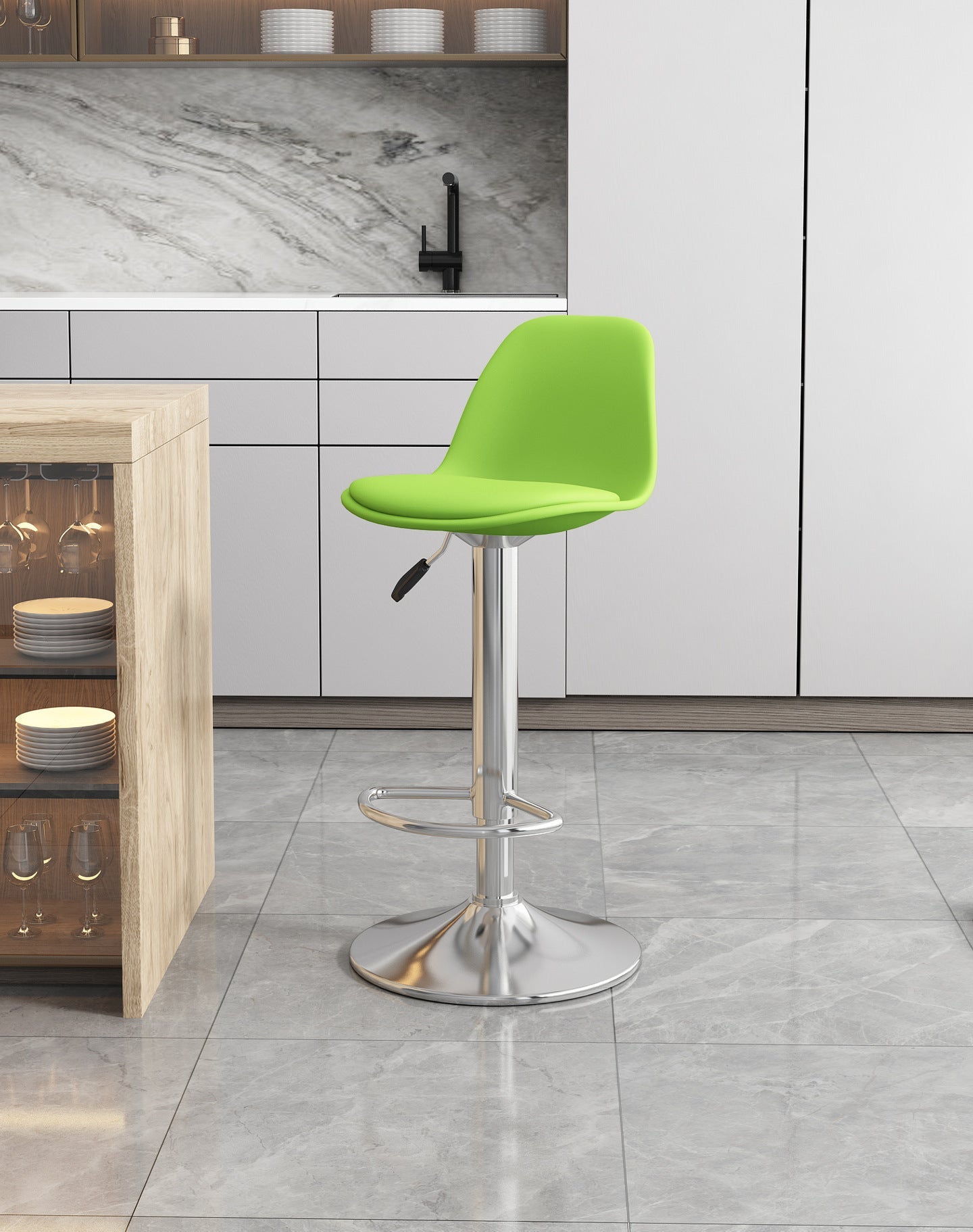 Simple household high stool bar chair bar chair can be lifted and lowered to choose rotating back chair casual chair high chair