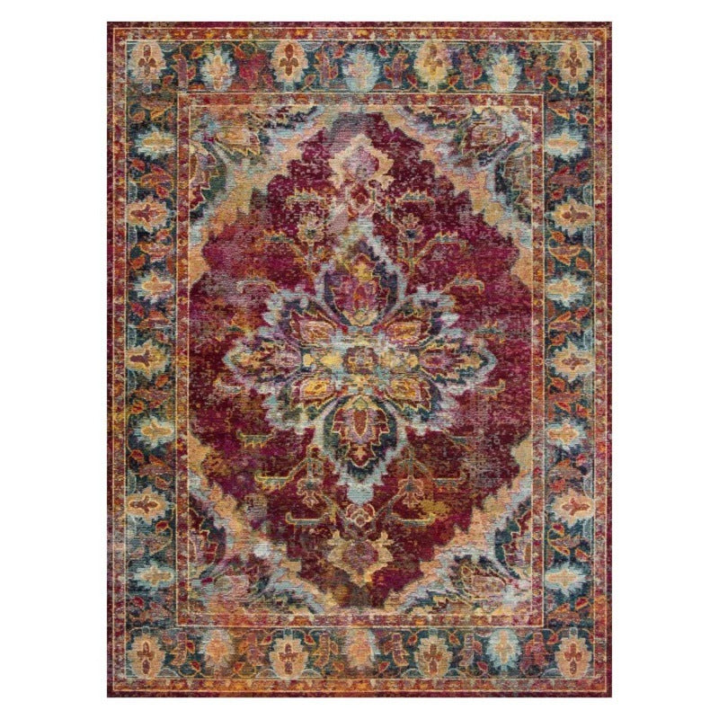 Cross-border Amazon retro living room carpet dirt-resistant and easy to take care of Nordic American sofa bedroom coffee table blanket foldable