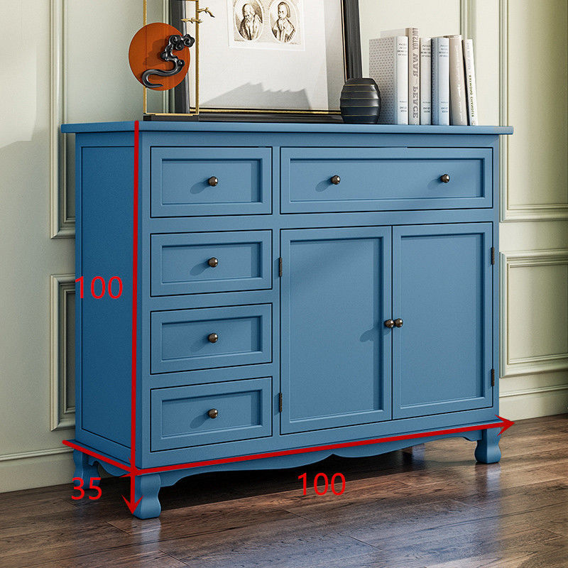 Solid wood dining side cabinet locker living room modern simple tea table against the wall side cabinet storage cabinet household