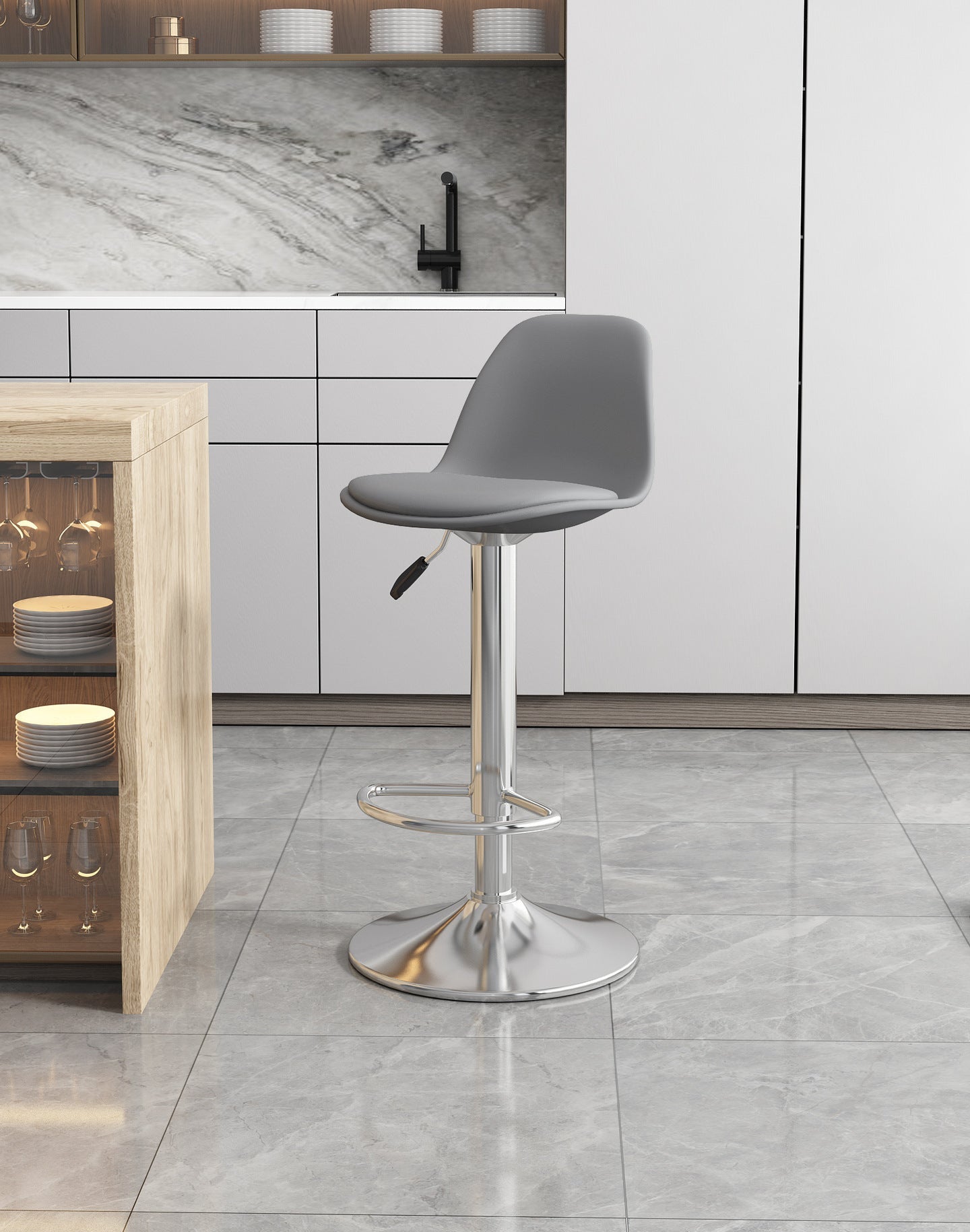Simple household high stool bar chair bar chair can be lifted and lowered to choose rotating back chair casual chair high chair