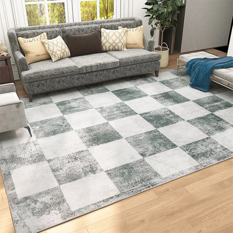Cross-border non-slip living room carpet floor mat dirt-resistant and easy to take care of American bedroom sofa coffee table blanket bedside short cashmere blanket