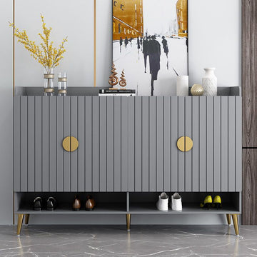 Light luxury shoe cabinet, large-capacity shoe cabinet at the entrance of the house, and the entrance cabinet. Modern style 2023 new shoe cabinet two-in-one