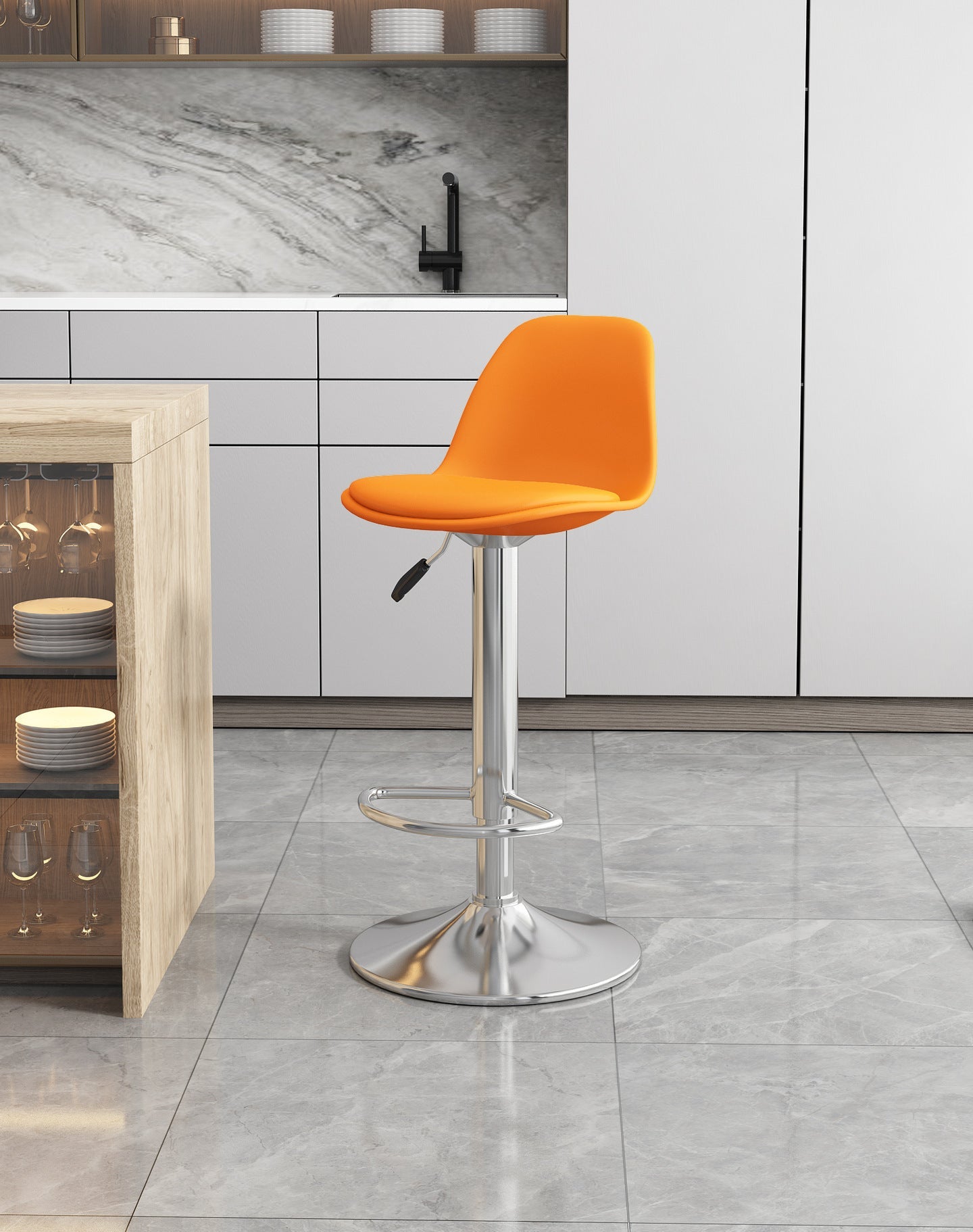 Simple household high stool bar chair bar chair can be lifted and lowered to choose rotating back chair casual chair high chair