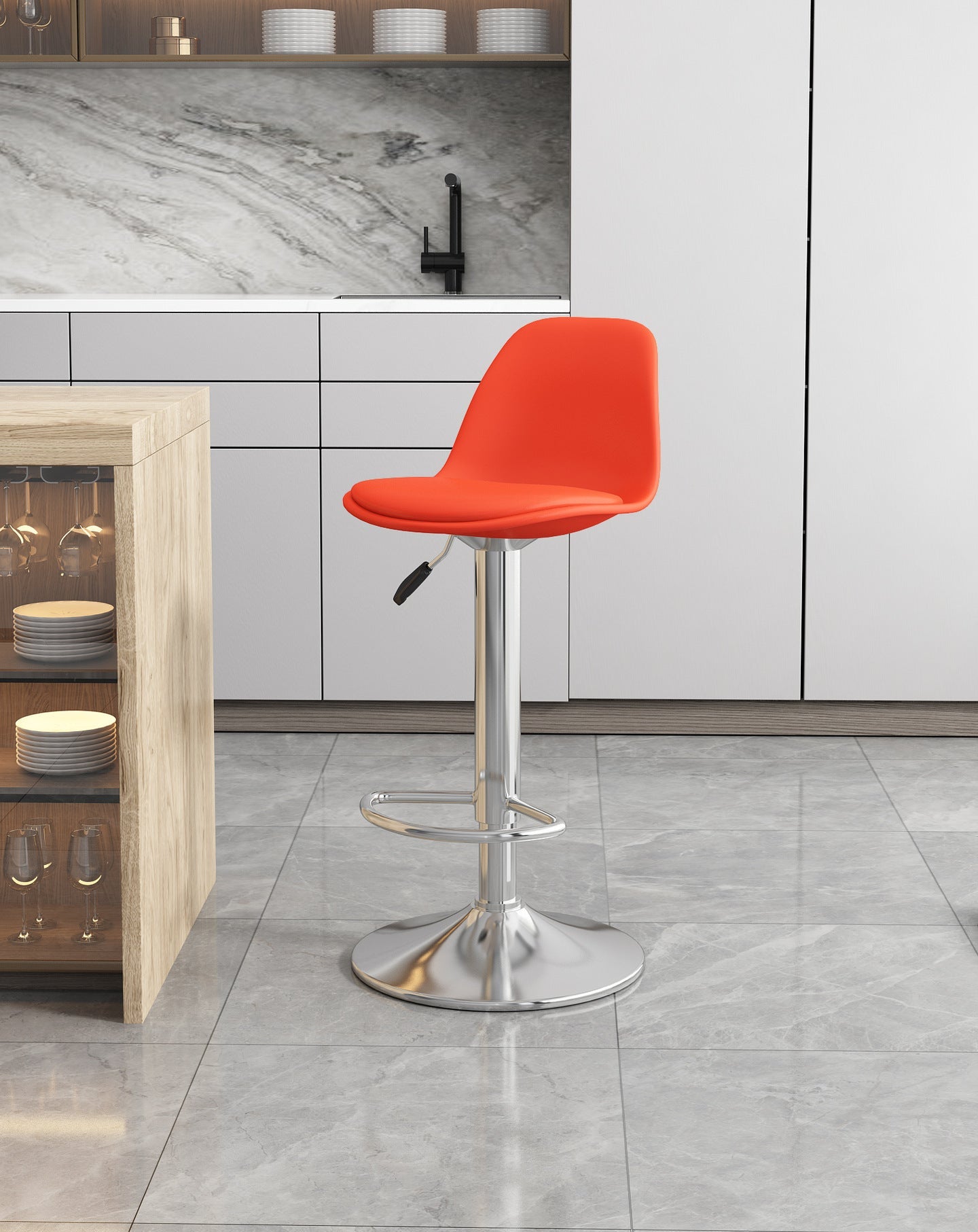 Simple household high stool bar chair bar chair can be lifted and lowered to choose rotating back chair casual chair high chair