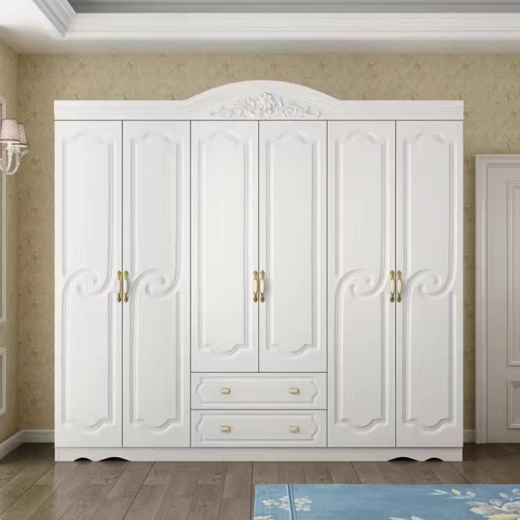 European wardrobe simple modern rental room plate wardrobe household bedroom furniture combination cabinet storage wardrobe