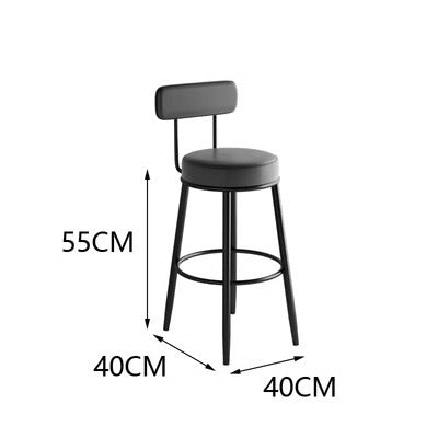 Simple backrest high chair Nordic midisland bar chair Modern bar chair Internet celebrity home bar stool Cafe high stool