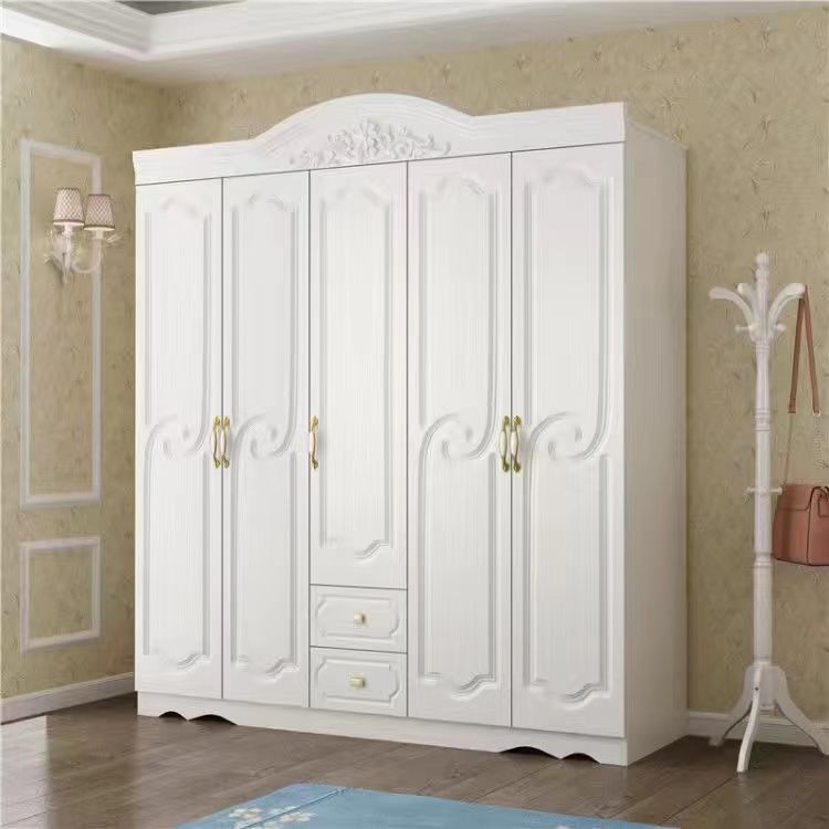 European wardrobe simple modern rental room plate wardrobe household bedroom furniture combination cabinet storage wardrobe