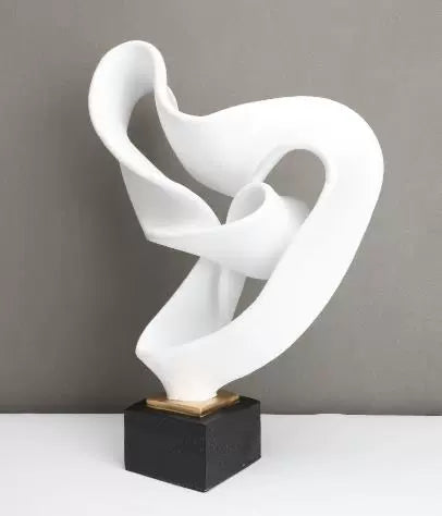 Modern simple abstract geometric sculpture ornament model room living room entrance TV cabinet soft decoration