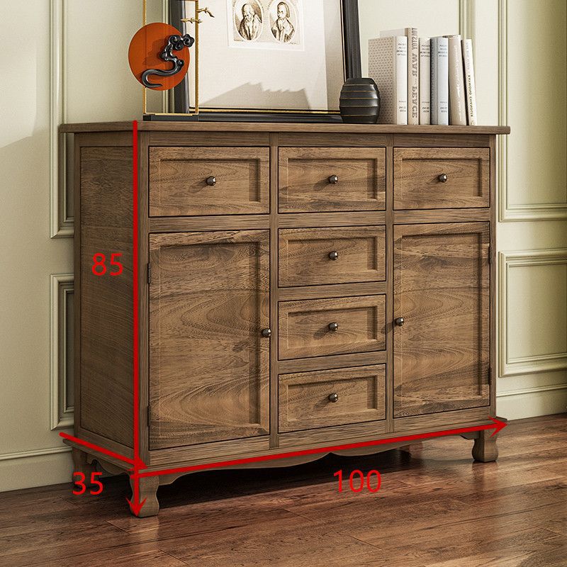 Solid wood dining side cabinet locker living room modern simple tea table against the wall side cabinet storage cabinet household