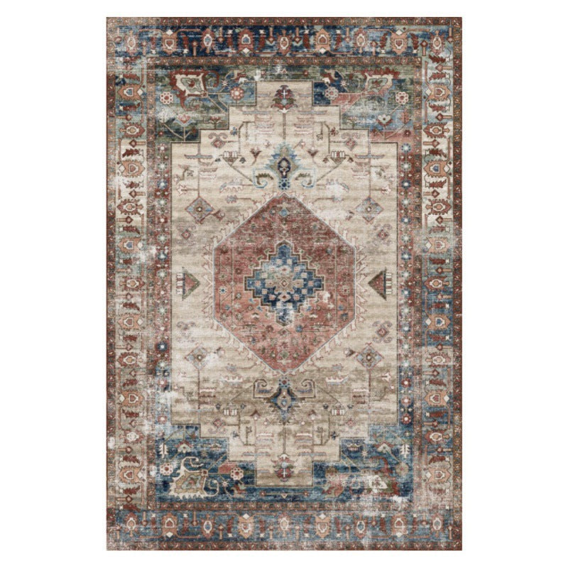 Cross-border Amazon retro living room carpet dirt-resistant and easy to take care of Nordic American sofa bedroom coffee table blanket foldable