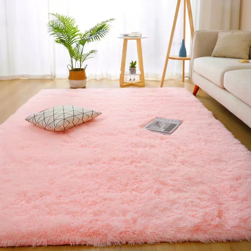 Simple carpet bedroom seat cushion photo winter ins wind plush blanket floor mat living room bay window bedside blanket