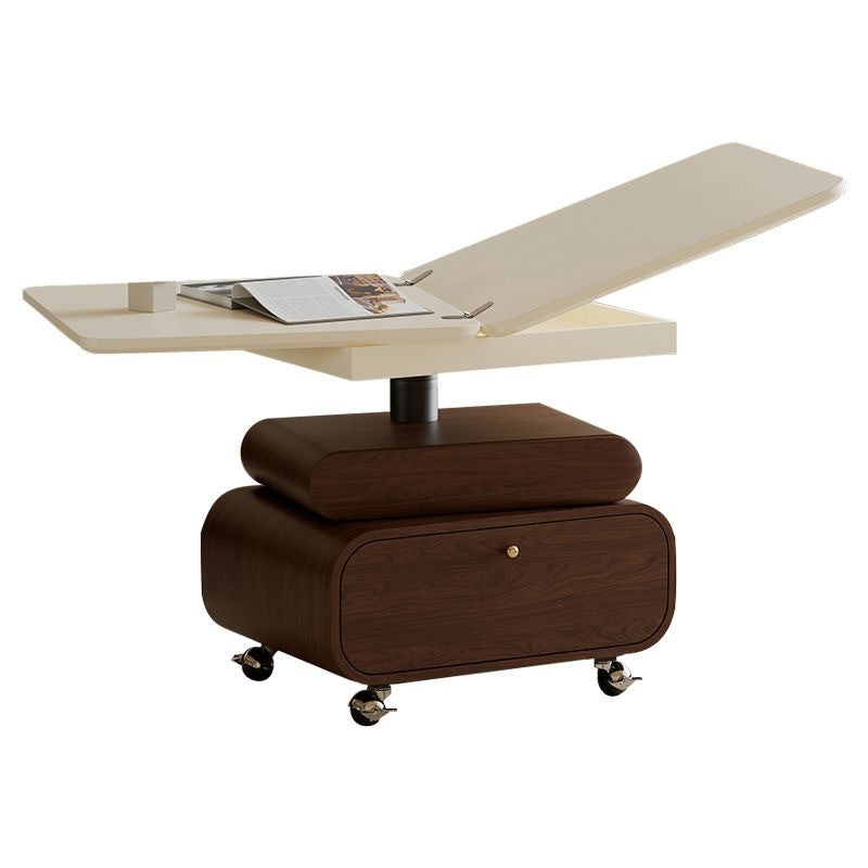 Maker/medieval style movable folding coffee table living room household small apartment coffee table dining table two-in-one lift